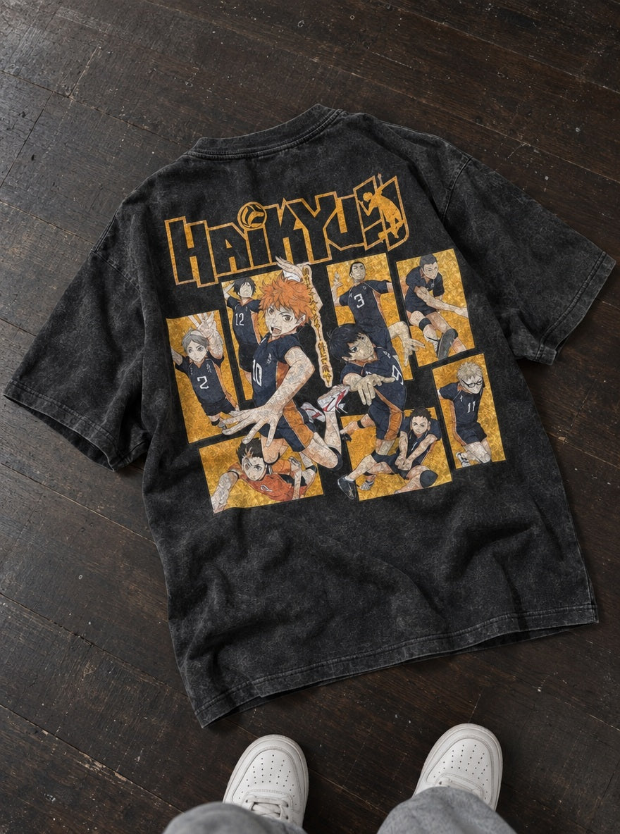 Karasuno Rally – T-Shirt – flat-lay | Haikyuu