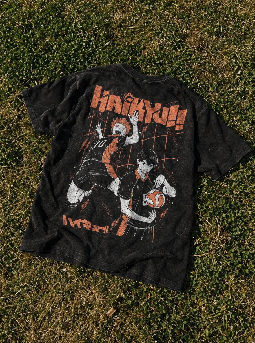 Hinata & Kageyama – T-Shirt – flat-lay | Haikyuu
