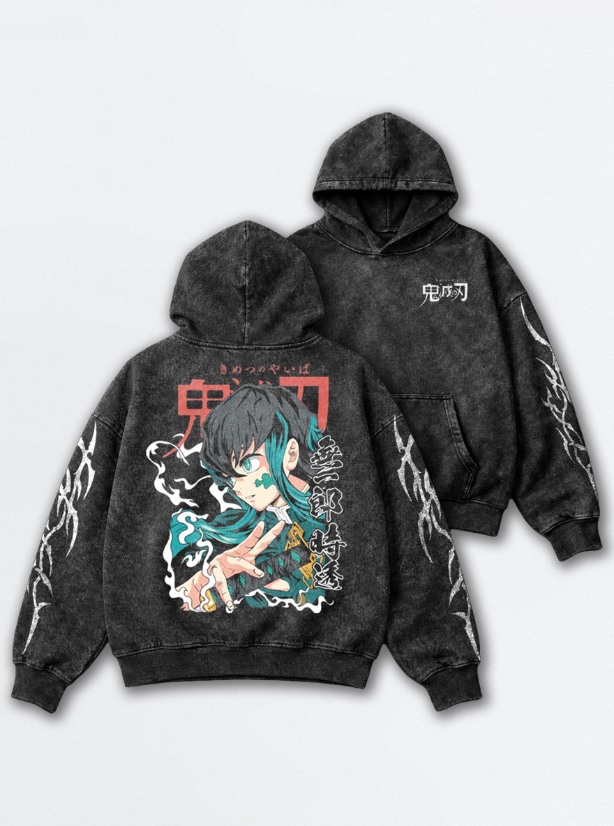 Emerald Strike – Hoodie – mockup | Demon Slayer