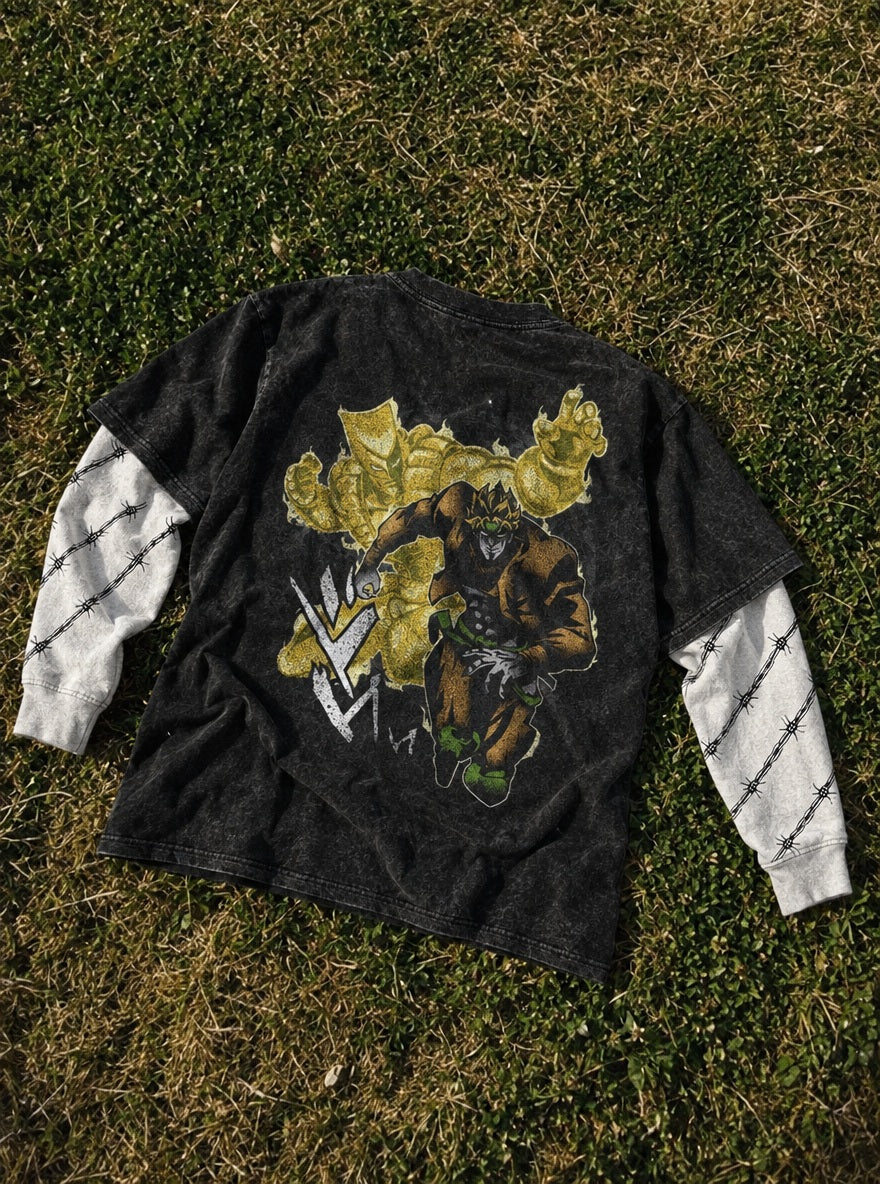Dio & The World – Double Sleeves – flat-lay | JoJo