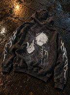 Gojo Infinite Void – Hoodie – flat-lay | Jujutsu Kaisen