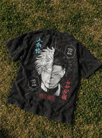 Nah, I'd Win – T-Shirt – flat-lay | Jujutsu Kaisen