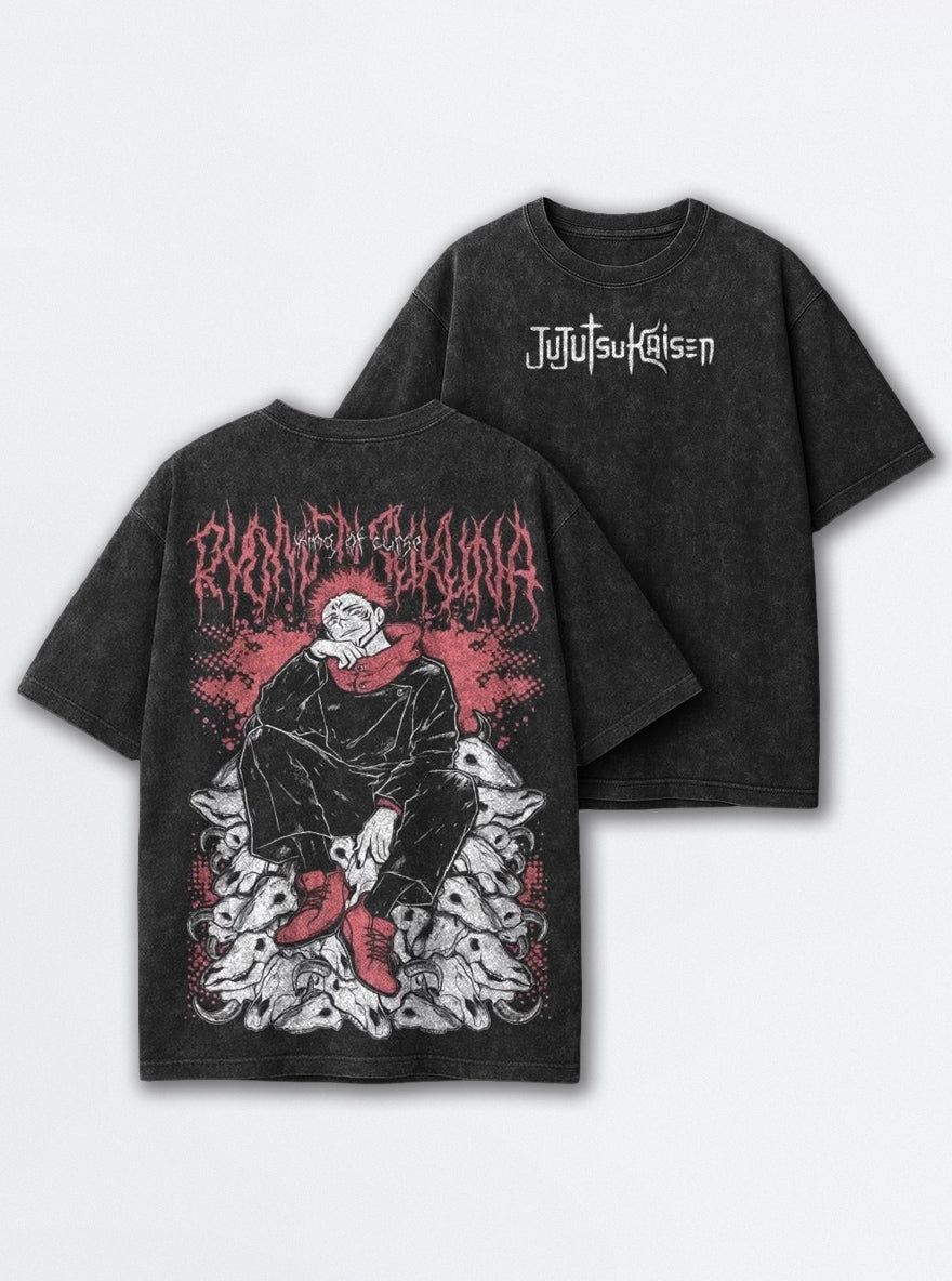 Sukuna Skull Throne – T-Shirt – mockup | Jujutsu Kaisen
