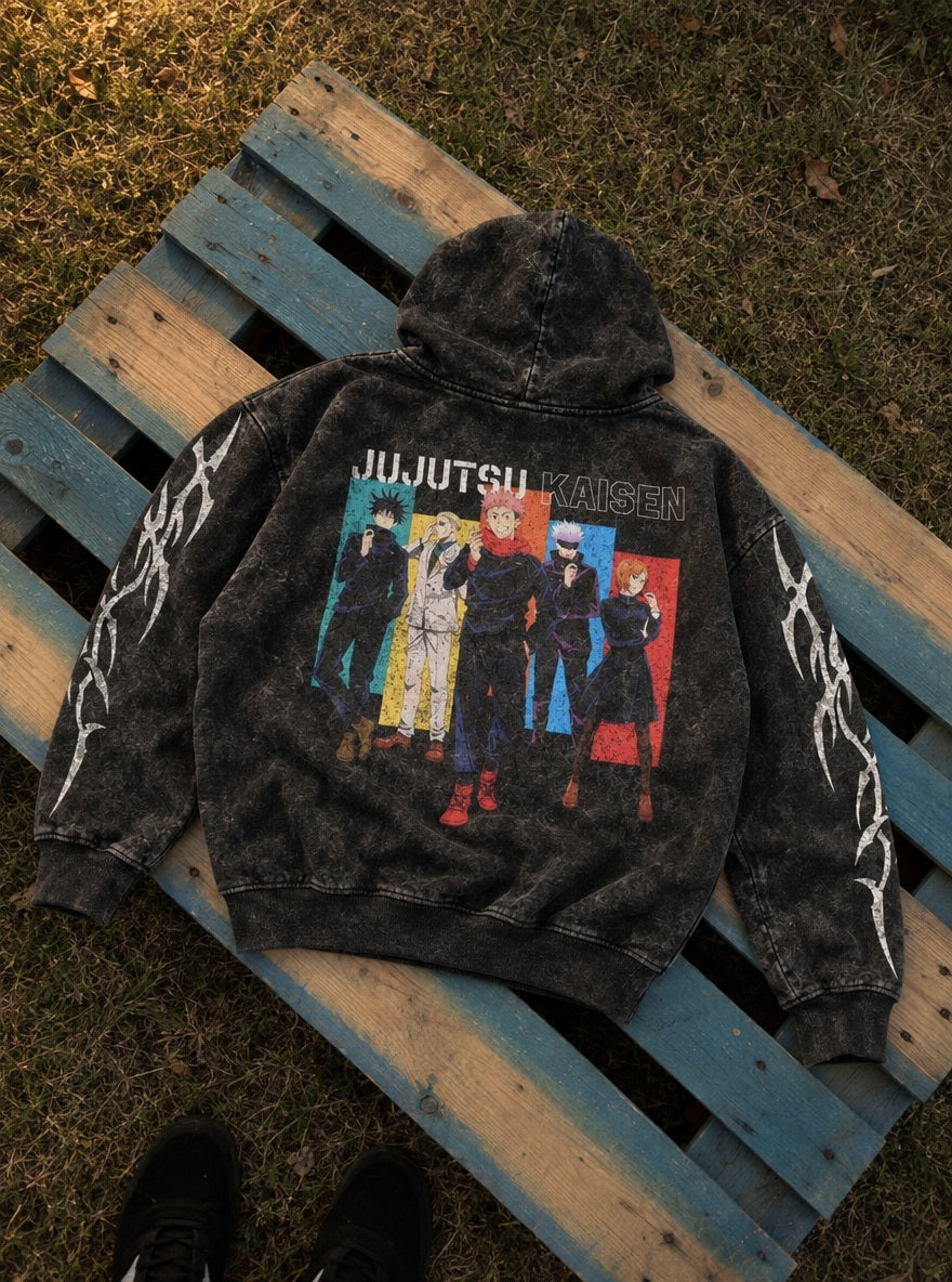 Sorcerer Squad – Hoodie – flat-lay | Jujutsu Kaisen