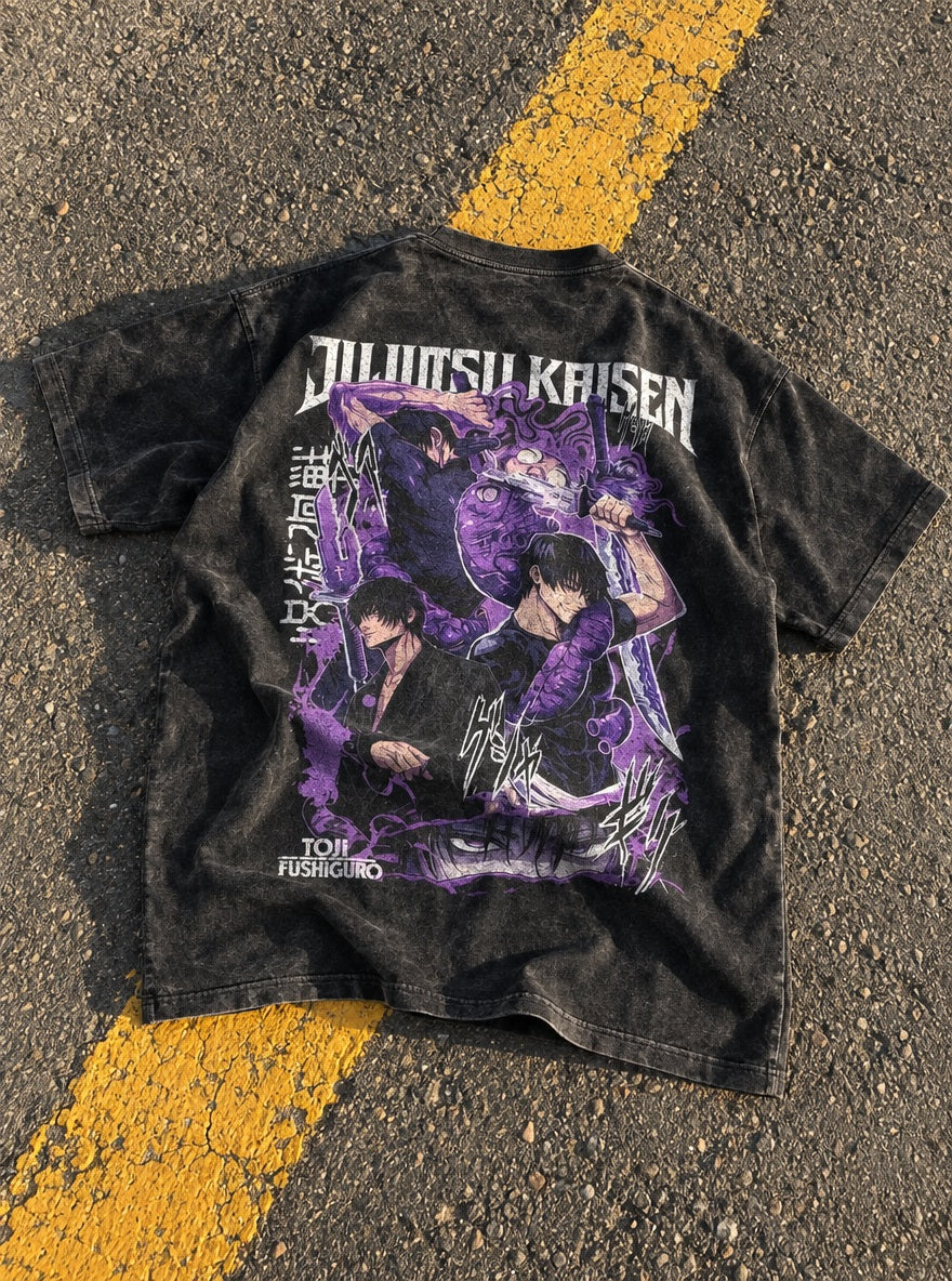Toji Fushiguro – T-Shirt – flat-lay | Jujutsu Kaisen