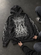 Malevolent Shrine – Hoodie – flat-lay | Jujutsu Kaisen