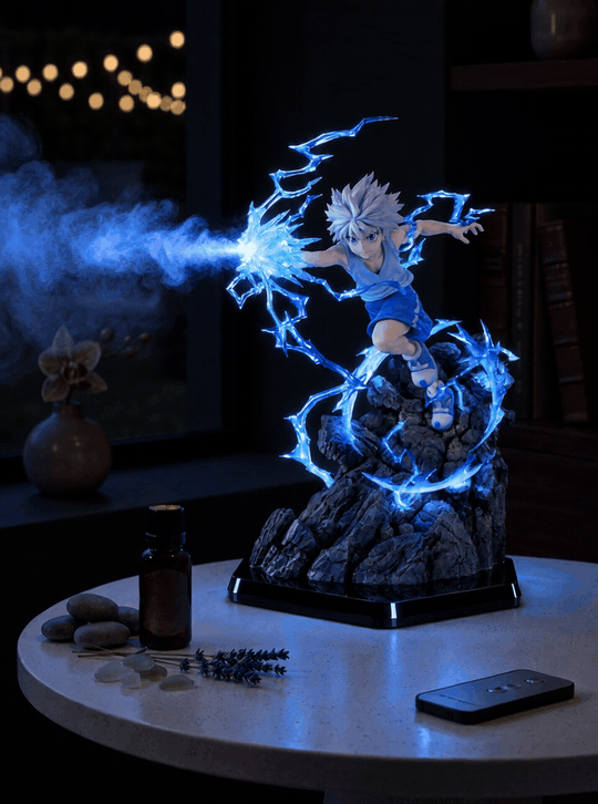 Killua Lightning Mist Diffuser Figure – mist in a dark room (animated) | Hunter x Hunter