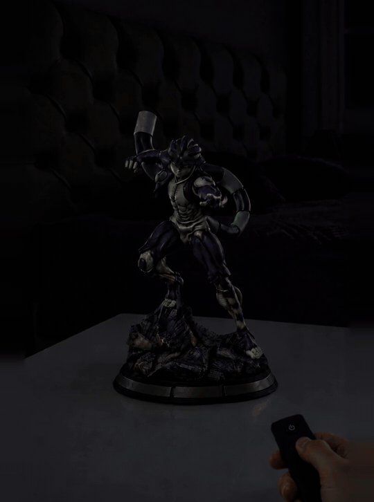 Meruem Mist Diffuser Figure – switching on with the remote, light and mist (animated) | Hunter x Hunter
