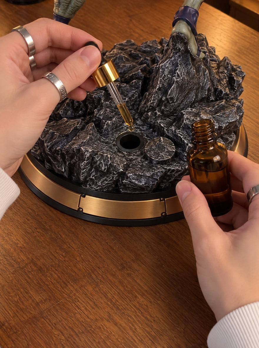 Meruem Mist Diffuser Figure – adding oil to the Mist Well | Hunter x Hunter