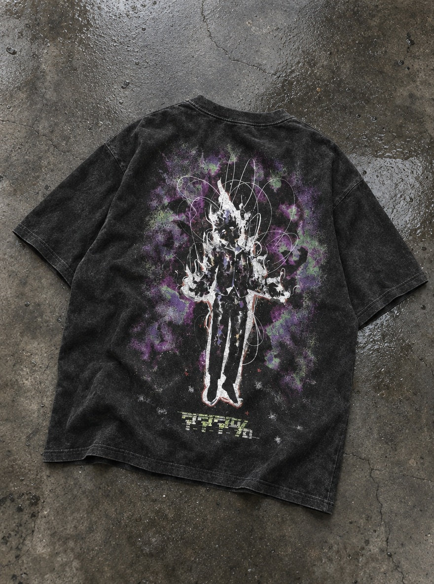 Mob Psychic Aura – T-Shirt – flat-lay | Mob Psycho 100