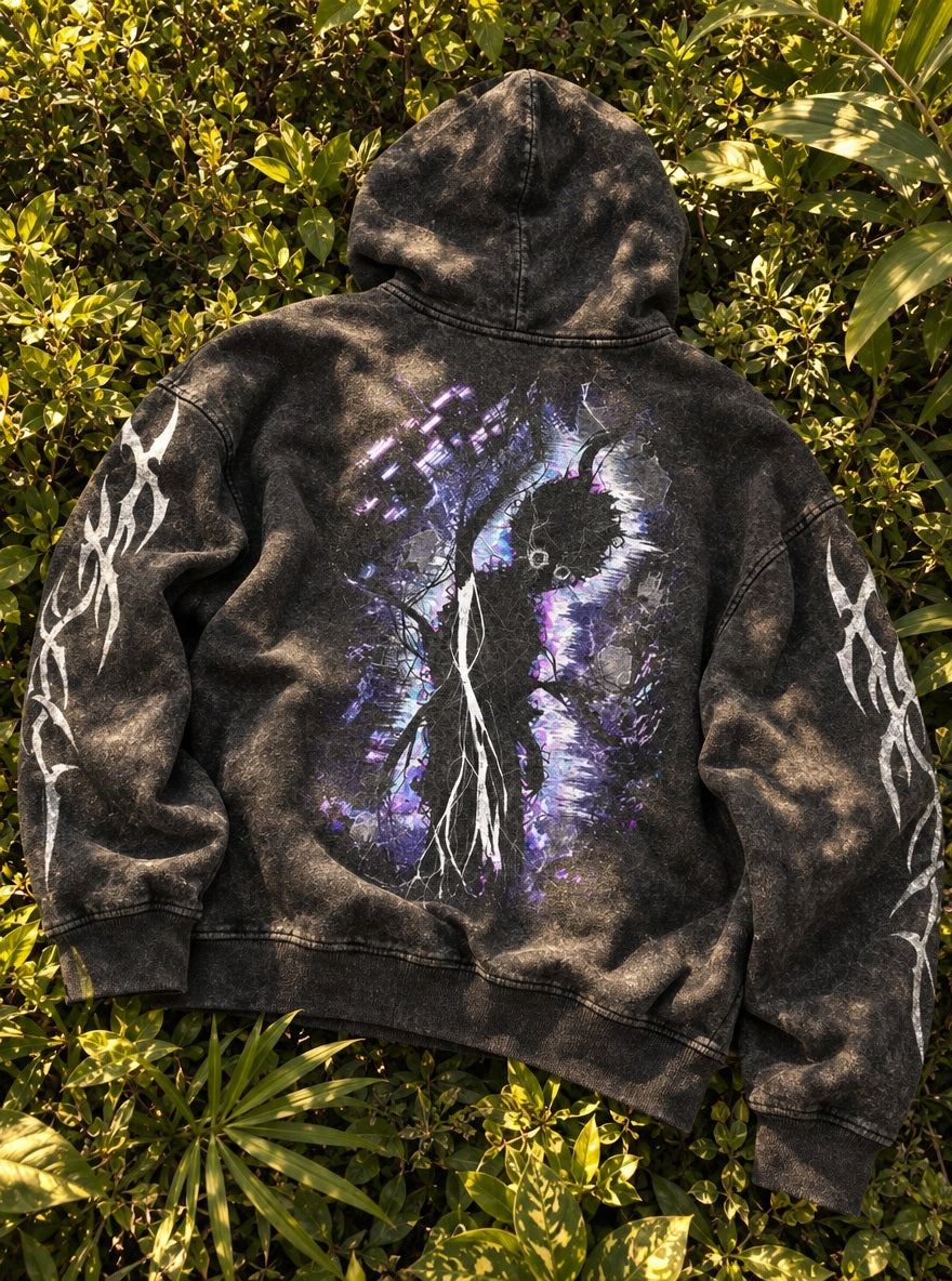 Mob Shatter – Hoodie – flat-lay | Mob Psycho 100