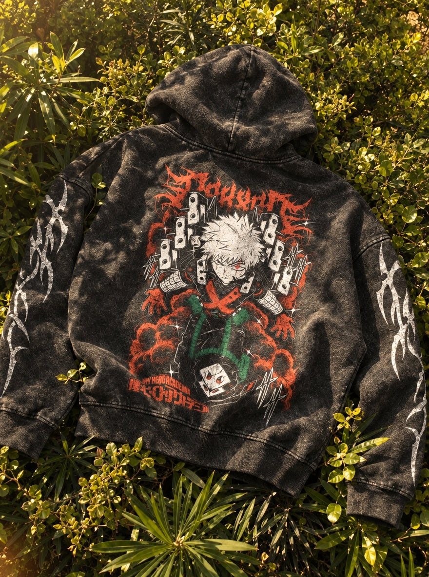 Bakugo Rampage – Hoodie – flat-lay | My Hero Academia