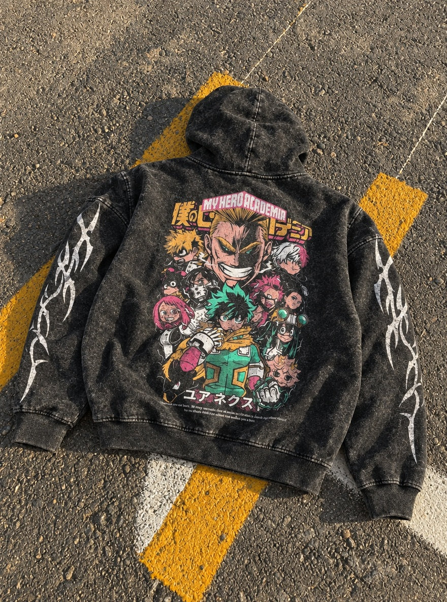 Class 1-A – Hoodie – flat-lay | My Hero Academia