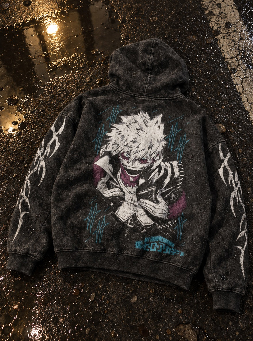 Dabi Grin – Hoodie – flat-lay | My Hero Academia