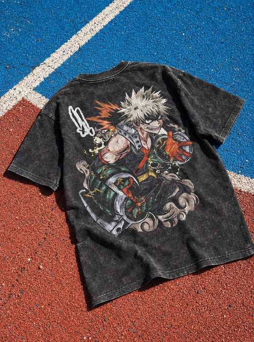 Bakugo Charge – T-Shirt – flat-lay | My Hero Academia