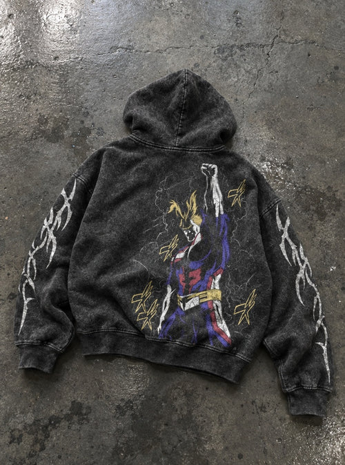 All Might Victory – Hoodie – flat-lay | My Hero Academia