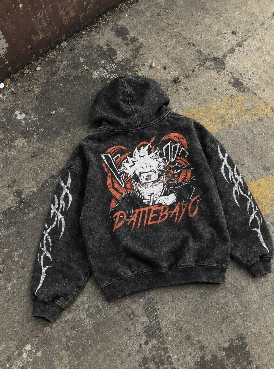 Naruto Sage Mode – Hoodie – flat-lay | Naruto