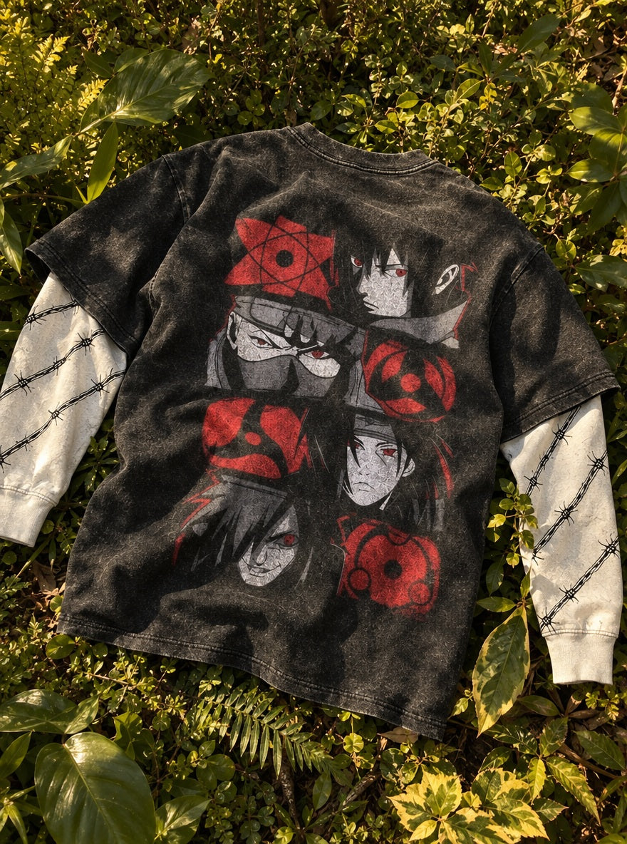 Sharingan Eyes – Double Sleeves – flat-lay | Naruto