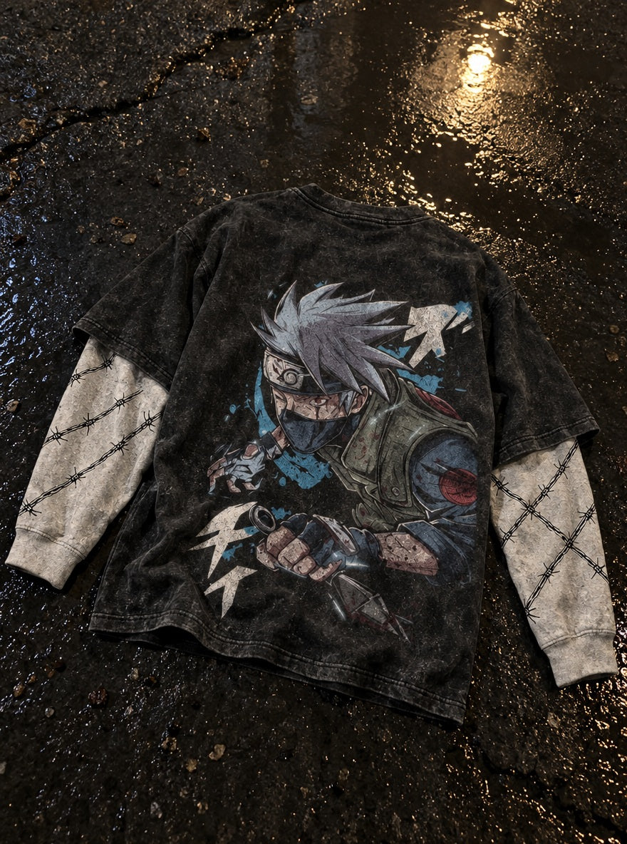 Kakashi Strike – Double Sleeves – flat-lay | Naruto