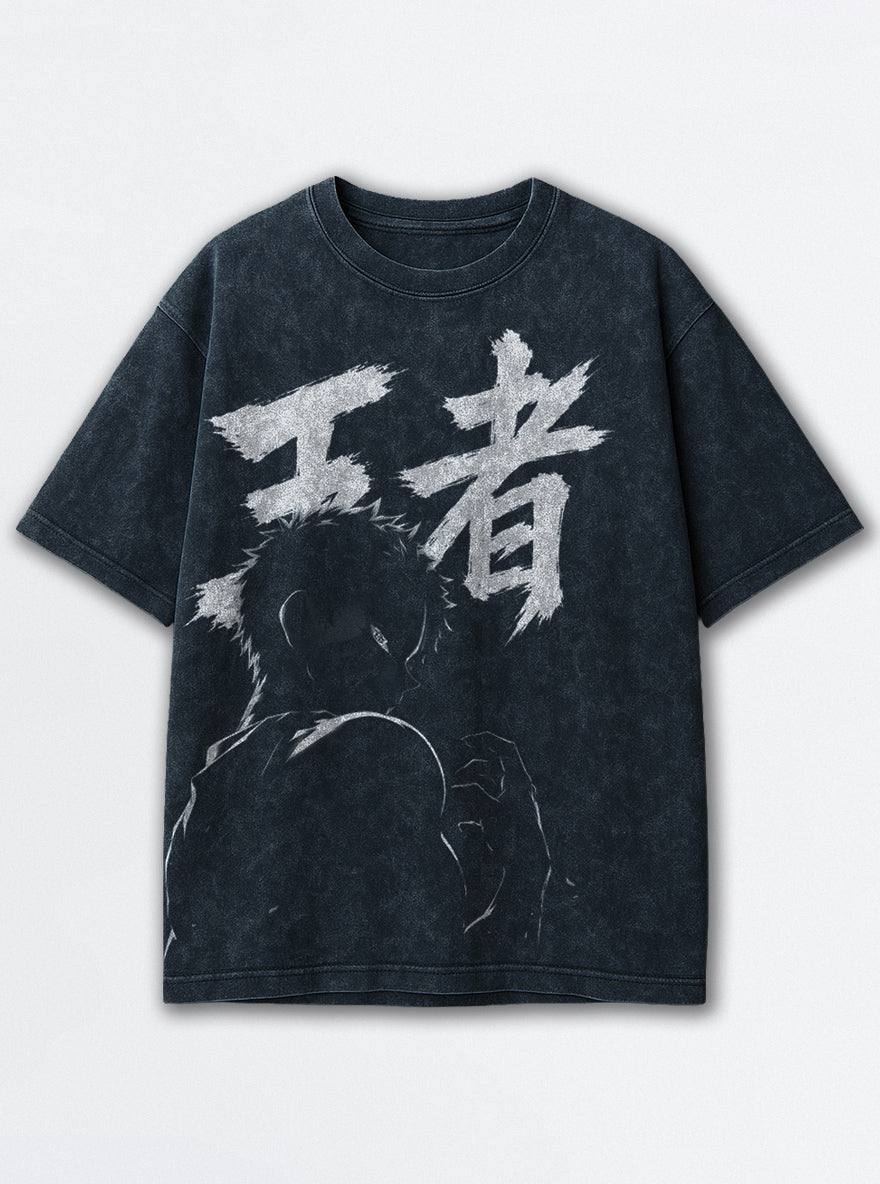 Akaza King – Navy Blue T-Shirt – mockup | Demon Slayer