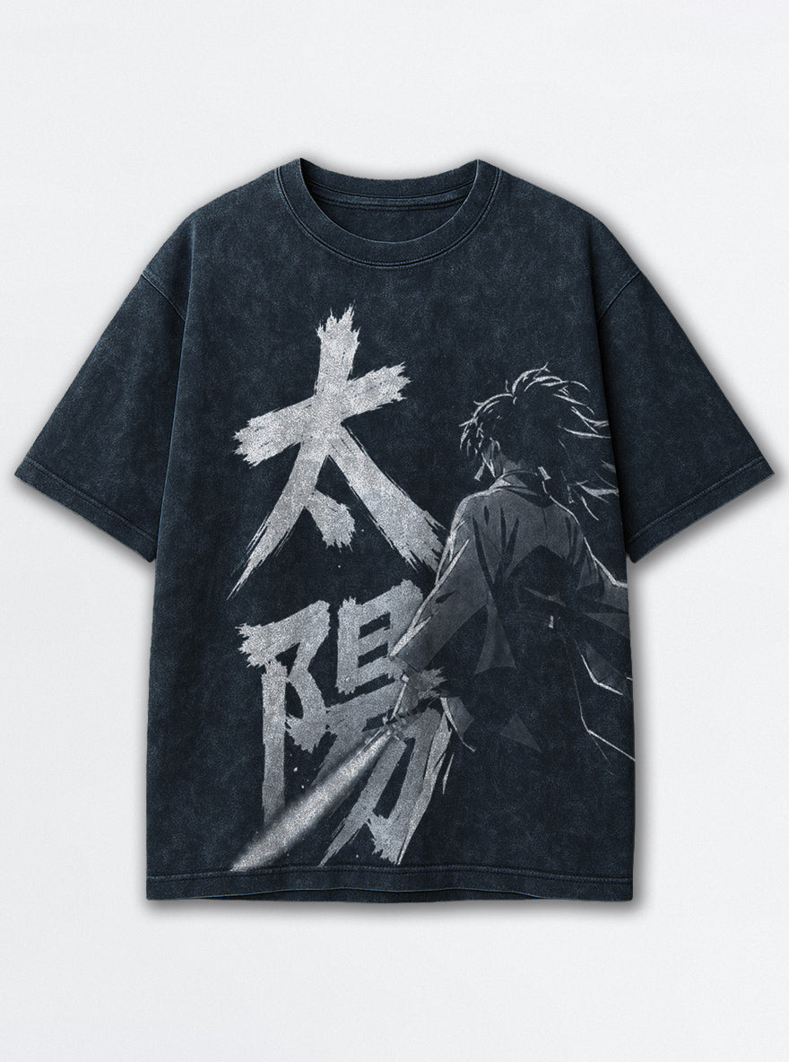 Yoriichi Sun – Navy Blue T-Shirt – mockup | Demon Slayer