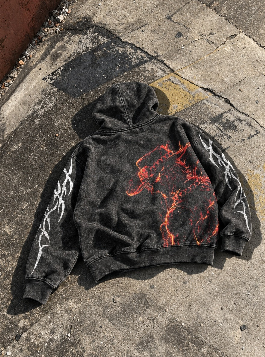 Ace Blaze – Hoodie – flat-lay | One Piece