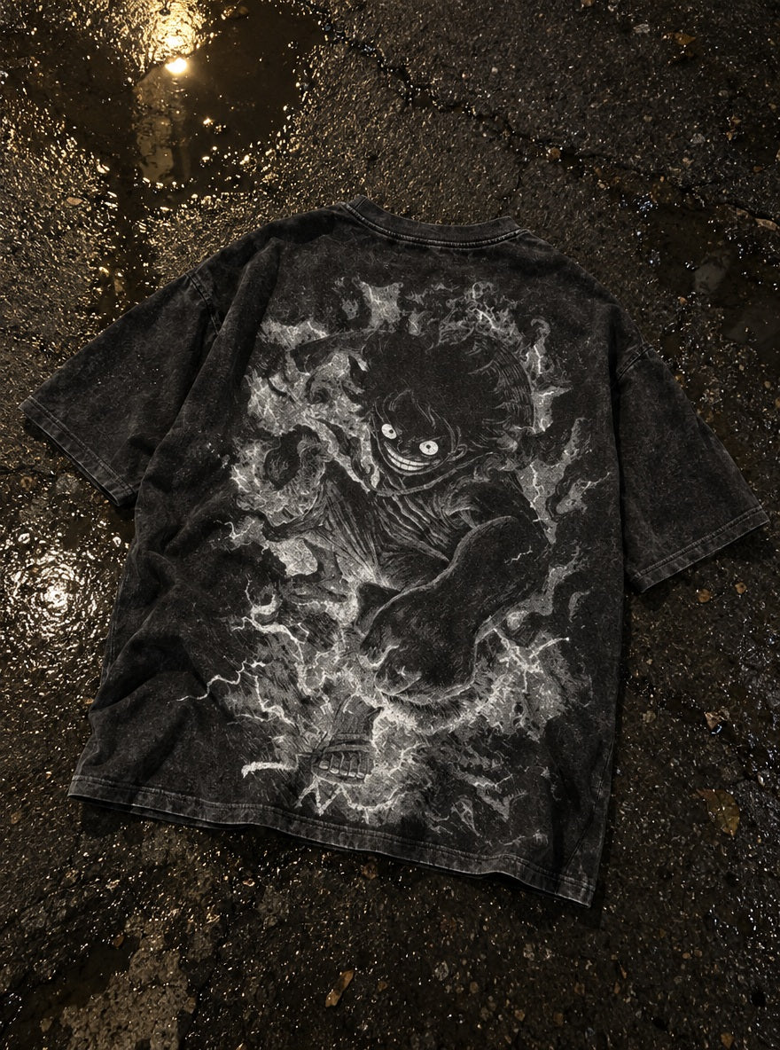 Gear 5 Storm – T-Shirt – flat-lay | One Piece