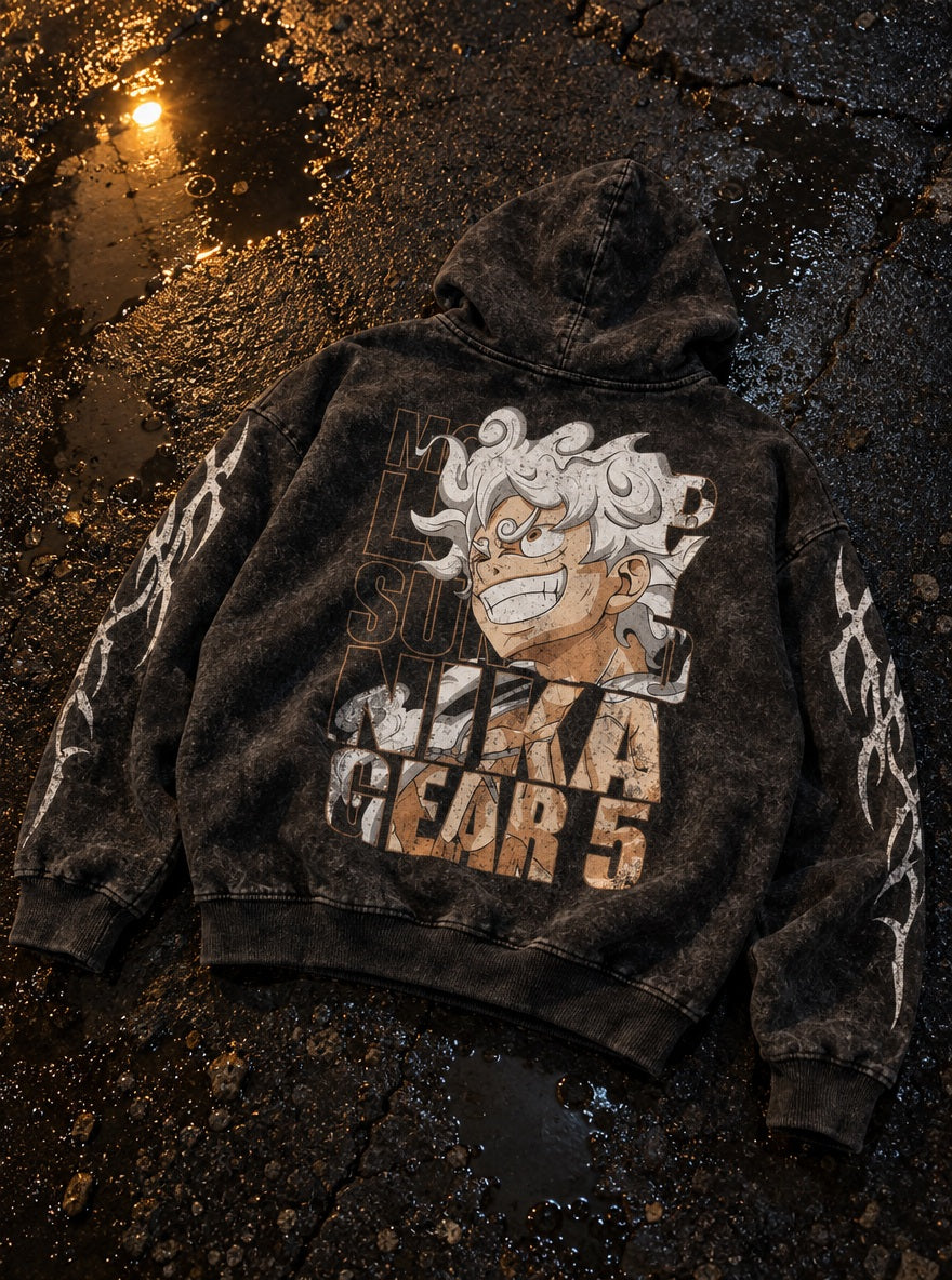 Nika Gear 5 – Hoodie – flat-lay | One Piece