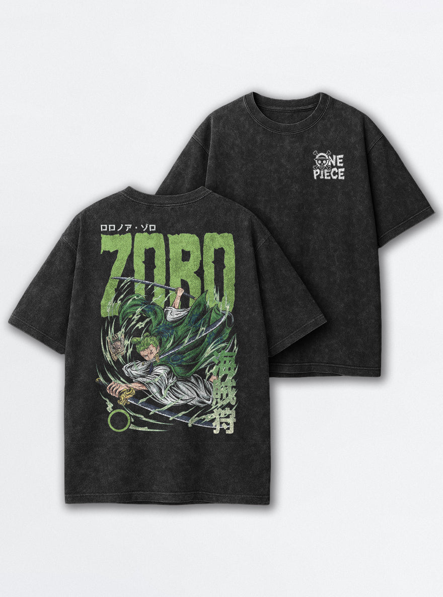 Pirate Hunter Zoro – T-Shirt – mockup | One Piece