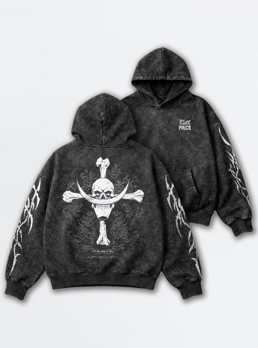 Whitebeard Skull – Hoodie – mockup | One Piece