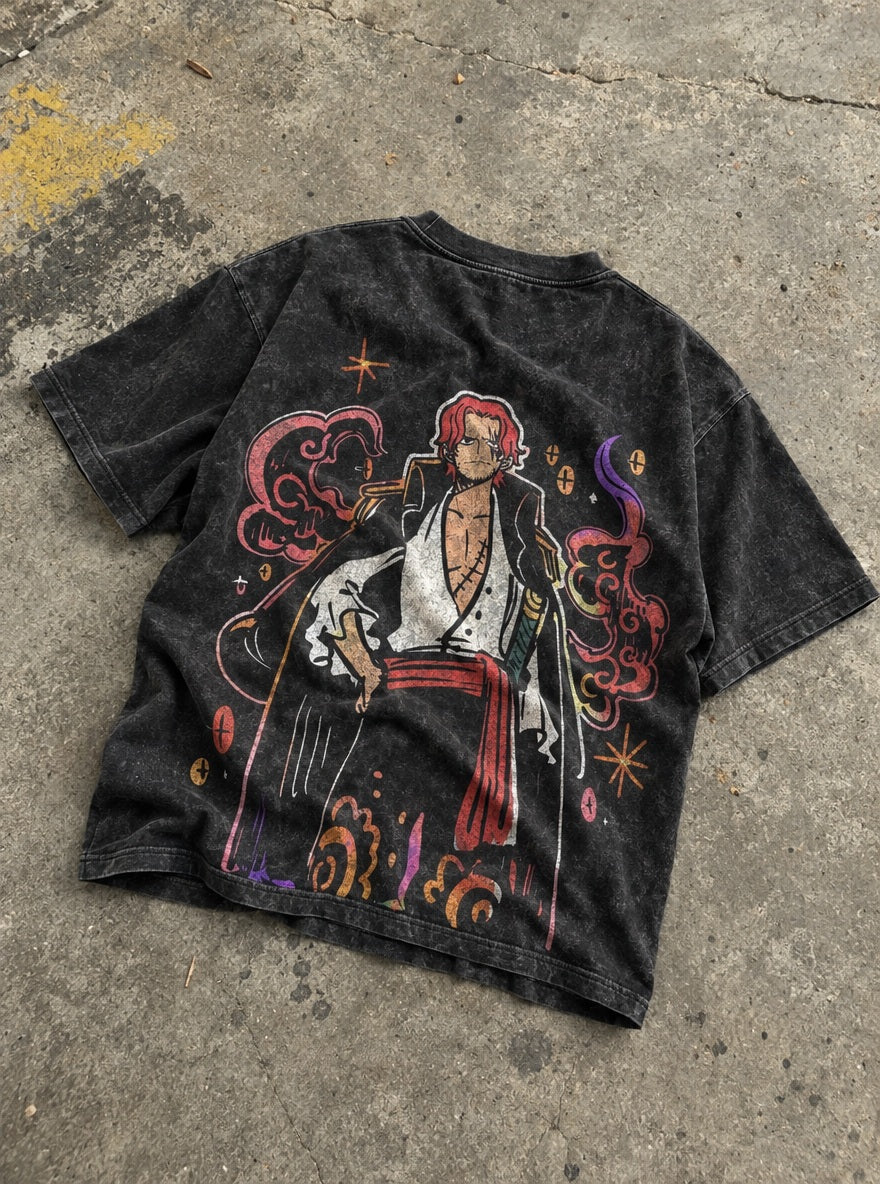 Red-Haired Shanks – T-Shirt – flat-lay | One Piece