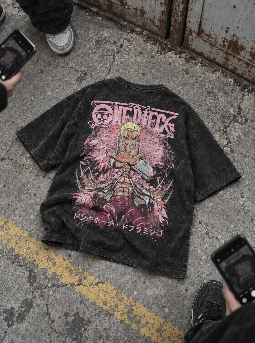Donquixote Doflamingo – T-Shirt – flat-lay | One Piece