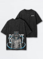 Feral Mask – Black T-Shirt – mockup | Demon Slayer