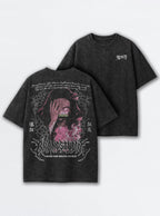 Silent Bloom – Black T-Shirt – mockup | Demon Slayer