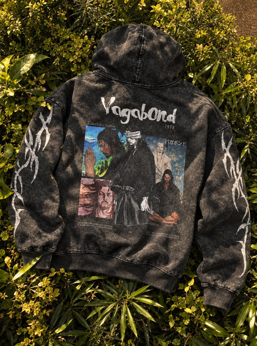 Musashi's Path – Hoodie – flat-lay | Vagabond