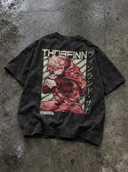 Bloodied Thorfinn – T-Shirt – flat-lay | Vinland Saga