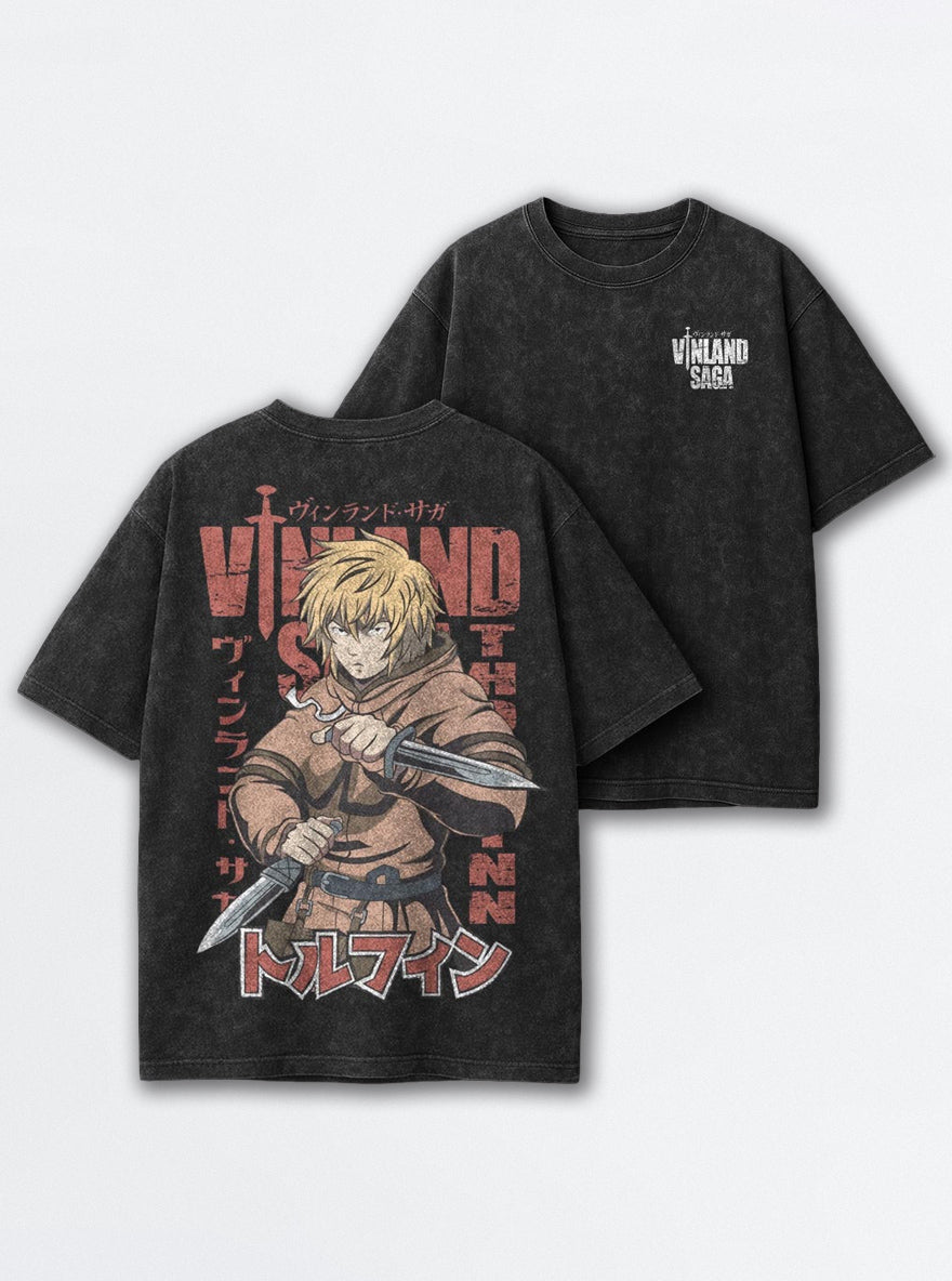 Thorfinn Dagger Draw – T-Shirt – mockup | Vinland Saga