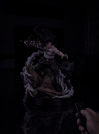 Yami Sukehiro Dark Magic Mist Diffuser Figure – switching on with the remote, light and mist (animated) | Black Clover