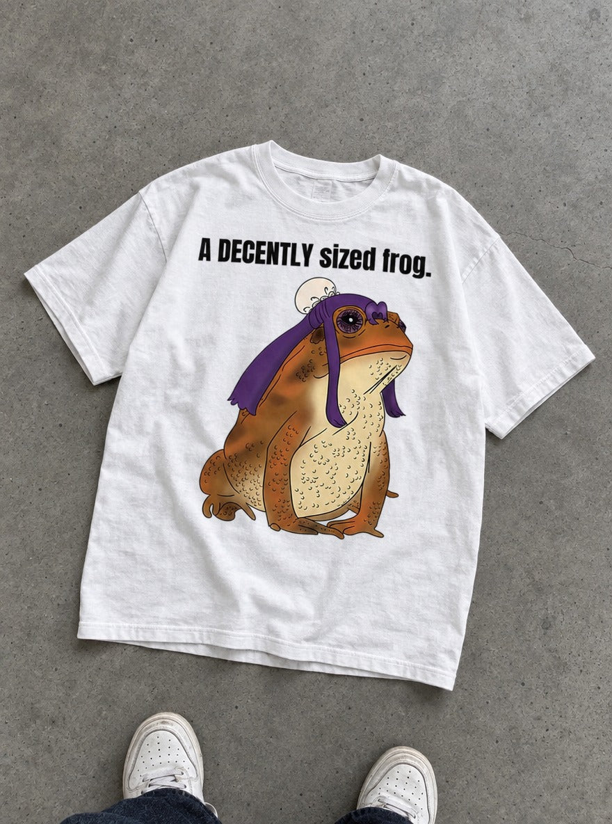 A Decently Sized Frog – White Tee – flat-lay | Apothecary Diaries