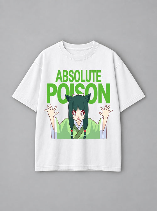 Absolute Poison – White Tee – mockup | Apothecary Diaries