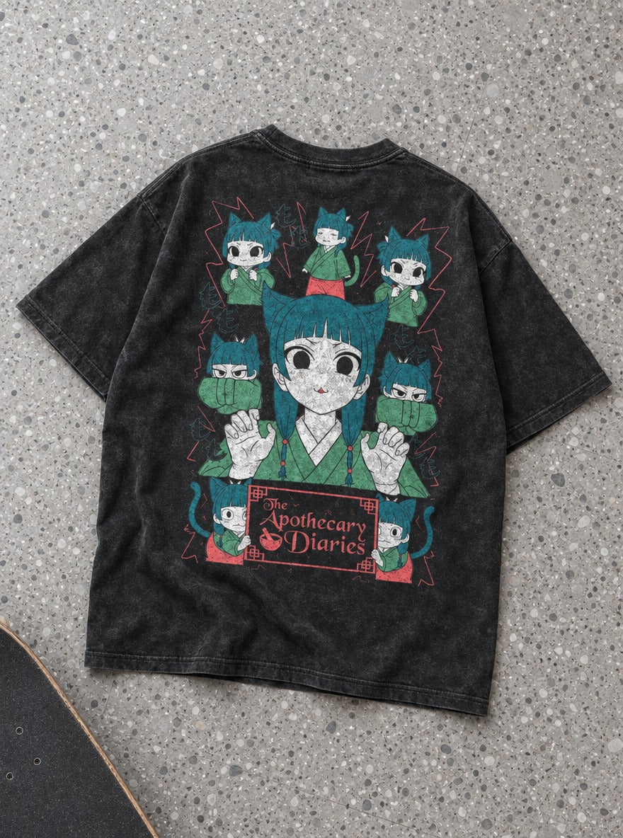 Cat Maomao – T-Shirt – flat-lay | Apothecary Diaries