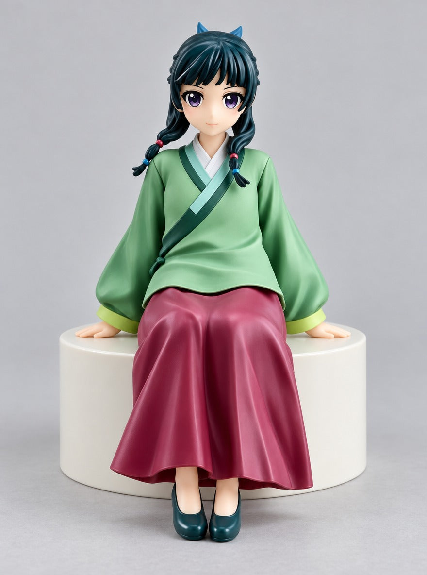 Maomao Figure Set (4 Figures) – Seated Maomao – front view | Apothecary Diaries