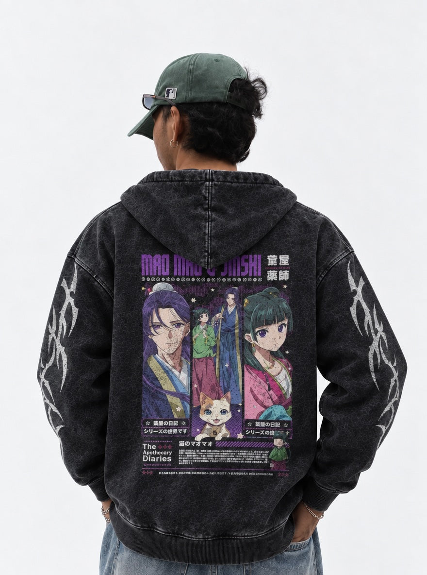Maomao & Jinshi – Hoodie – model shot | Apothecary Diaries