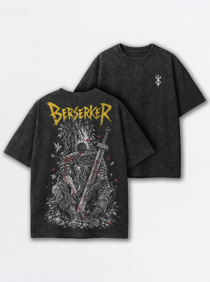 Berserker Yellow Title – T-Shirt – mockup | Berserk