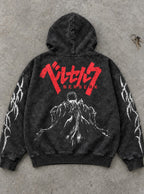 Clifftop Guts – Hoodie – flat-lay | Berserk