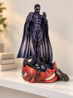 Femto Behelit Throne Figure – on a display shelf | Berserk