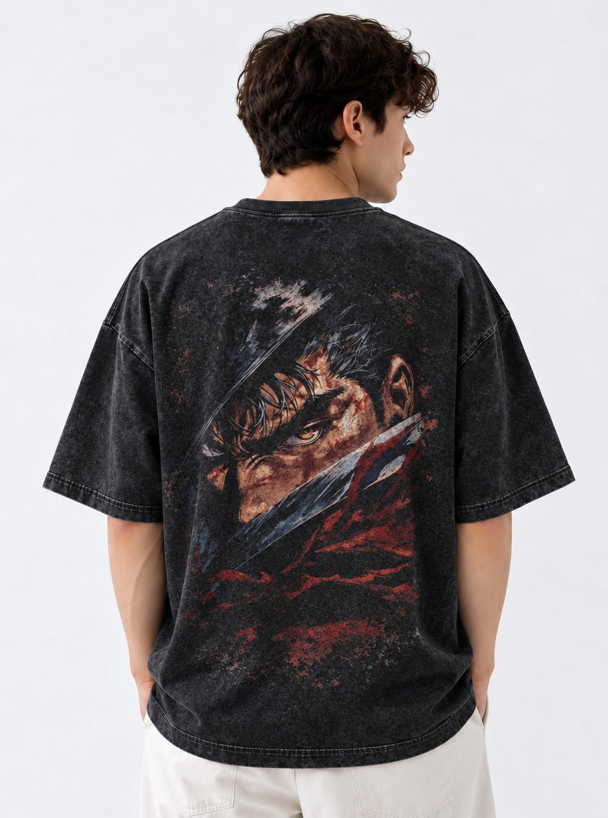 Guts Blade Glare – T-Shirt – model shot | Berserk
