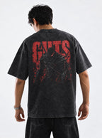 Guts Red Title – T-Shirt – model shot | Berserk