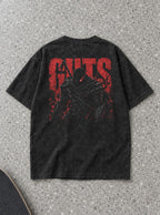 Guts Red Title – T-Shirt – flat-lay | Berserk
