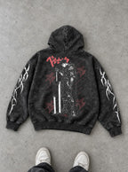 Guts Sword Lean – Hoodie – flat-lay | Berserk